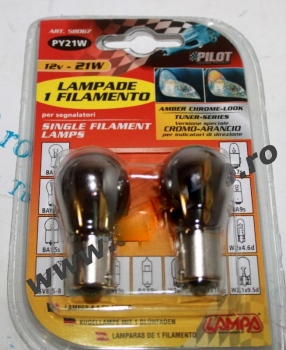 Set becuri PY21W portocaliu cromat