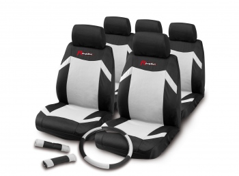 Kit huse auto Bottari Indy Kit negru cu gri