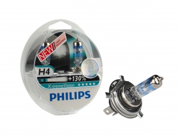 Set becuri Philips H4 XTreme Vision+130