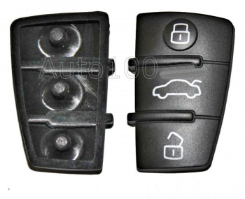 Cauciuc butoane carcasa telecomanda cu 3 butoane Audi / VW