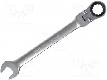 Cheie combinată, cu piedică, cu articulaţie; 17 mm | 230 mm