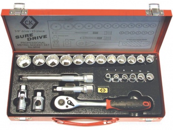 Set chei tubulare 23 bucati oţel crom-vanadium