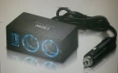 Adaptor bricheta 2 cai si 1 USB 120W lumina albastra