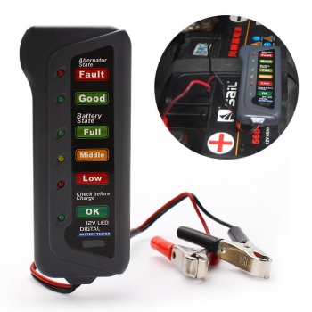 Tester baterie auto 12V cu led