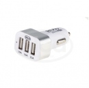 INCARCATOR CU 3USB ALB/ARGINTIU SMART PHONE-CAMERA-MP3 PLAYER ALCA 510 520
