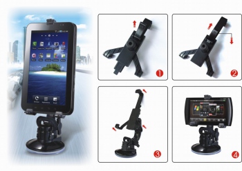 Suport auto pentru tableta cu fixare pe parbriz