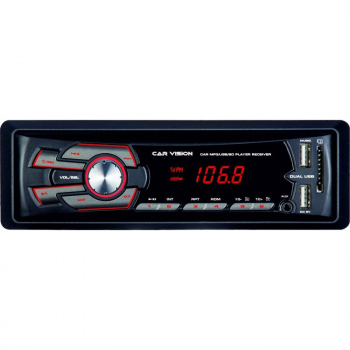 Unitate radio, dual USB si SD, Mp3, 4x50W CarVision RU-001 Rosu