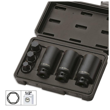 SET DE 6 TUBULARE IMPACT DE 1/2'' HEX. 52337