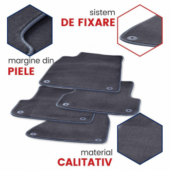 Covorase auto mocheta Mercedes ML W166 fabricatie 2012 - prezent (GRI)