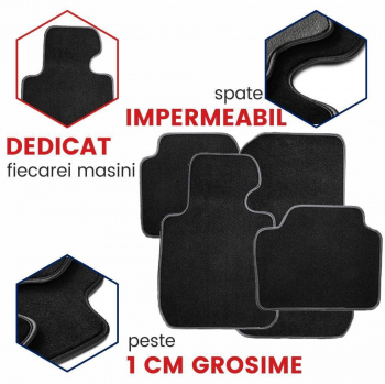 Covorase auto mocheta Peugeot Boxer fabricatie 2006 - prezent (NEGRU)