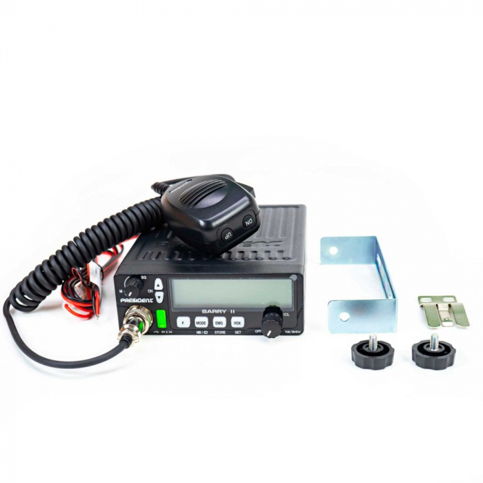 Statie radio CB President BARRY II ASC AM/FM, Roger Beep, NB, ANL, Port