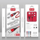 Cablu Magnetic XS-025 Fast Charge incarcare Iphone Samsung Huawei Tip C micro USB LED