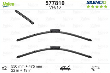 SET STERGATOARE VALEO SILENCIO X.TRM 550/475 MM VF810, 577810