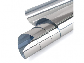 Folie protecţie solară Silver cu efect de oglindă, aplicare la interior 0.5 x 3 m