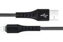 CABLU DATE INCARCARE FISH LIGHTNING(APPLE) 1M 2.4A NEGRU 02794