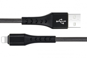 CABLU DATE INCARCARE FISH LIGHTNING(APPLE) 1M 2.4A NEGRU 02794