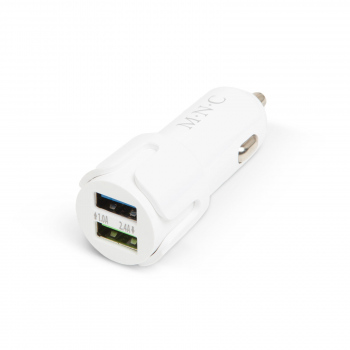 Adaptor bricheta 2 x USB – Alb