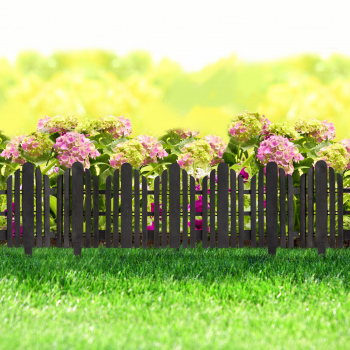 Bordura pt. pat de flori / gard - 56 x 20 cm - Negru