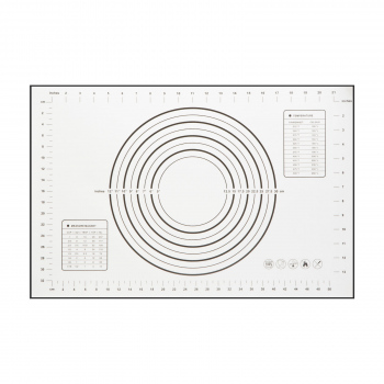 Blat din silicon - cu diagramă pentru întinderea aluaturi - 60 x 40 cm
