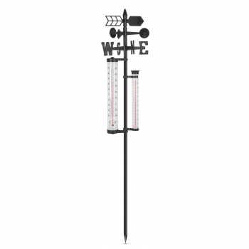 Statie meteo de gradina - termometru, pluviometru, anemometru - 145 cm