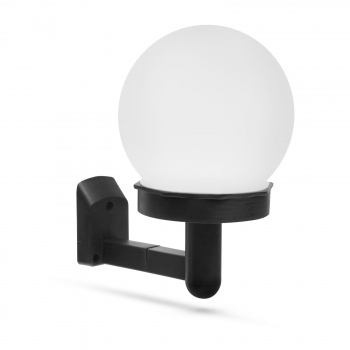 Lampa solara LED - alb rece - negru - plastic
