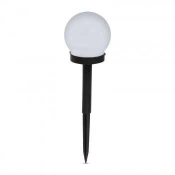 Lampa solara LED - plug-in - sferica, alb rece - Ø10 cm