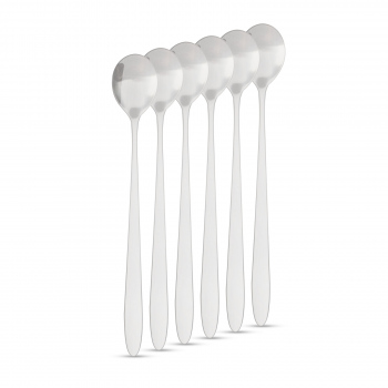 Lingurita de cafea din otel inoxidabil / lingura latte macchiato - 186 x 30 mm - 6 buc / pachet