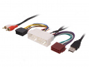 Cupla adaptor radio  USB RCA Hyundai Kia la ISO ACC 75.1B