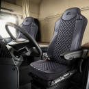 SET HUSE SCAUN TRUCK PENTRU MAN TGX EURO 5 ECO LEATHER BLACK UMBRELLA