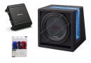 Pachet Subwoofer Alpine SBG-844BR Subwoofer Bass Reflex 20cm (8″) + MRV-M250 Amplificator auto Mono + 350940 kit cabluri Aiv 10mm²