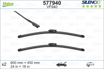 SET STERGATOARE VALEO SILENCIO X.TRM 600/450 MM VF940