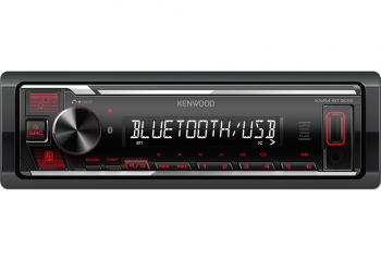 KENWOOD KMM-BT209 Media Receiver digital rosu cu USB/Bluetooth si AUX-in  