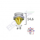 Clips Tapiterie pentru Land Rover Opel Renault 8X14.6Mm – Alb Set 10 Buc