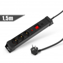 Prelungitor cu protecție la supratensiune<br>230 V • 16 A • 1,5 m