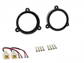Set Inele cu suruburi difuzoare Renault Megane III, Dacia + Adaptor conector difuzor 