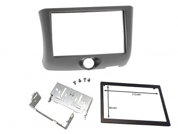 Cadru radio 2DIN cu console metalice + rama interior (173×98 mm) Toyota YARIS 1999>2003