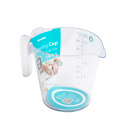 Pahar de măsură - 500 ml - plastic - gri - 16 x 9,7 x 11 cm