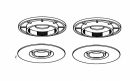 Sistem de fixare covorase VW (rotund mic) Bej