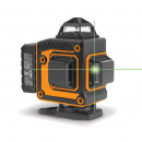 Set nivelă laser - max 15 m - 16 laser verde 3D / 360 °