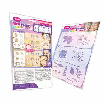 Șablon Mozaic Face Painter - unicorn - stea - 3 bucăți / pachet Tytoo