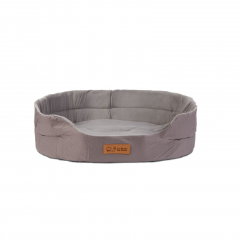Pat pentru câini - 40 x 30 x 11 cm - gri