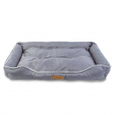 Pat pentru câini - 100 x 67 x 15 cm - gri Pat pentru câini - 100 x 67 x 15 cm - gri