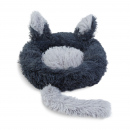 Pat pentru pisici - rotund - 40 cm - negru