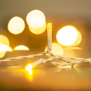 Șir de lumini alb-cald pentru Crăciun - 50 LED-uri - 5 m - 8 programe