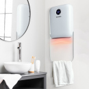 Încălzitor de perete cu suport pentru prosoape - 800/2000W - 240V - alb Încălzitor de perete cu suport pentru prosoape - 800/2000W - 240V - alb