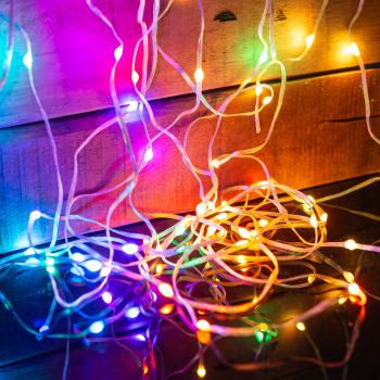 Șir de lumină inteligentă - USB - 50 LED-uri RGBIC - 5 m - Bluetooth cu mod muzică - IP65