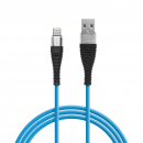Delight - Cablu de date - iPhone "lightning", înveliş siliconic, 4 culori - 1 m