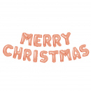 Balon de Crăciun "Merry Christmas” - auriu rosé