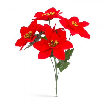 Decor de sărbători - Poinsettia roșie