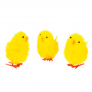 Decor de Paște - set pui - galben - 6,7 x 5 cm - 3 buc/pachet